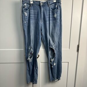 KanCan Women's Jeans Estilo Ultra High Rise 90's Boyfriend Size 15/31 KC7825M
